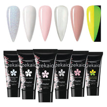 Cargar imagen en el visor de la galería, COMBO 🌸 con los 6 Colores de Polygel Cherry Blossom. Todo en una bolsita de algodón orgánico hermosa!