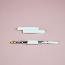Cargar imagen en el visor de la galería, Pincel con espátula para moldear el Polygel - Color Blanco