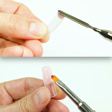 Cargar imagen en el visor de la galería, Pincel con espátula para moldear el Polygel - Color Rosa