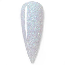 Cargar imagen en el visor de la galería, Zekaio Polygel - Morning Mist - Mini Glitter Holográfico con base transparente y glitter tonos blanco, verde y rosa