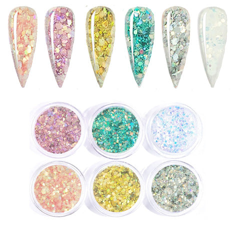 Glitter Set con 6 Colores